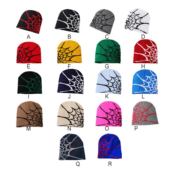 M Trendig Spider Web Hat Unisex För Fashionabla Souls Spindelnät gray black
