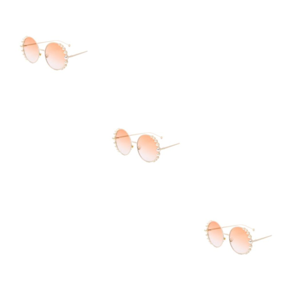 1/2/3/5 Skydd Pearl Classic för olika tillfällen Rund PC White Frame Champagn 3PCS