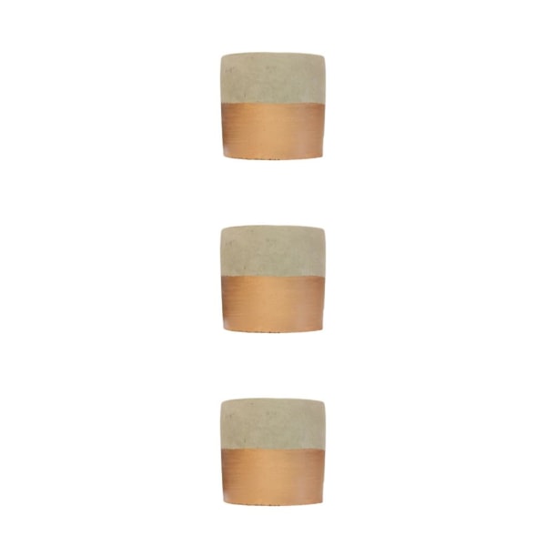 1/2/3/5 Cementkruka Kruka Blomkruka Behållare Cylindrisk Rose Gold 3PCS