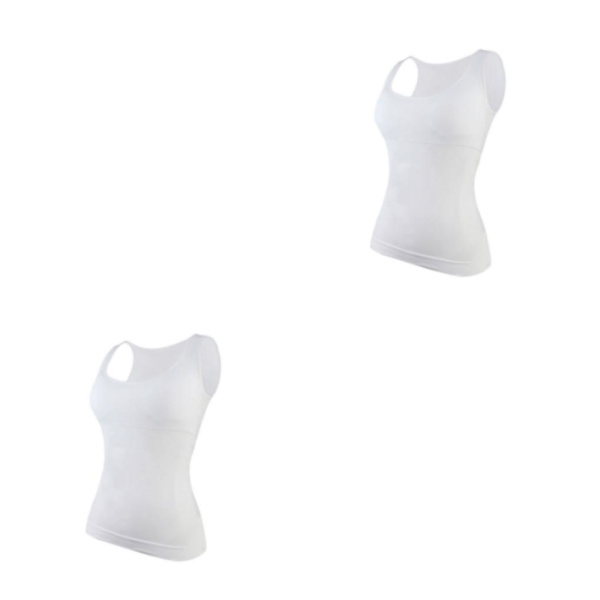 1/2/3 Damväst Fitness Bröststöd Toppar Andas White S 2PCS