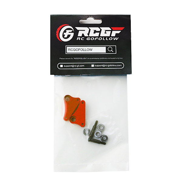 RCGOFOLLOW 2-delad aluminiumlegering Slitstark dragstångssäte för 1/16 Red