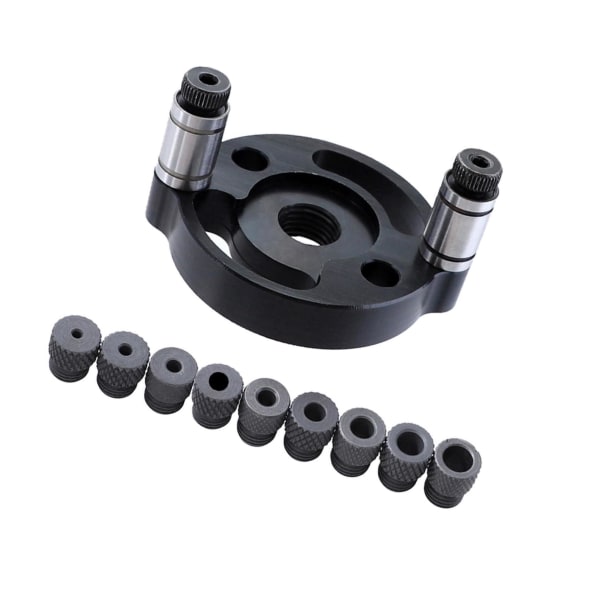 1/3/5 Vertikal självcentrerande dowel För Jig Kit med borr Black 1 Pc