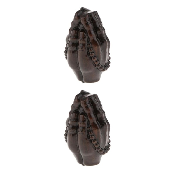 1/2/3/5 Trä Buddha Staty Staty Indien Staty Craft Ornament Meditation 2Set