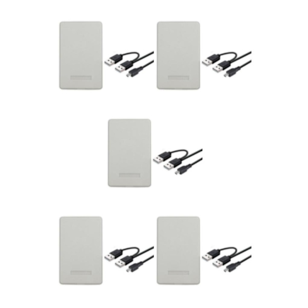 1/2/3/5 Portabelt hölje USB 2.0 för för bärbar dator White 12x7.6x1.3cm 5Set