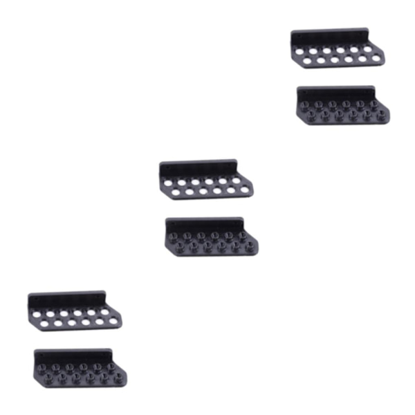 1/2/3 Kompakt och Robust Väggmonterad 12 Hållare Organizer Black 3PCS