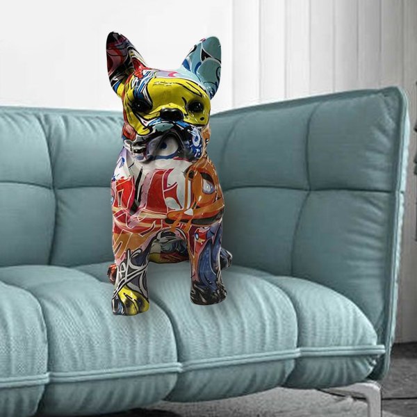 Graffitikonst Hundstaty Hundkonstfigur Skulptur Hem Desktop