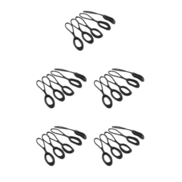 1/2/3/5 5 stycken Non- För slip Stark För Dragkedja Dragsladd Zip Black 66mm 5Set