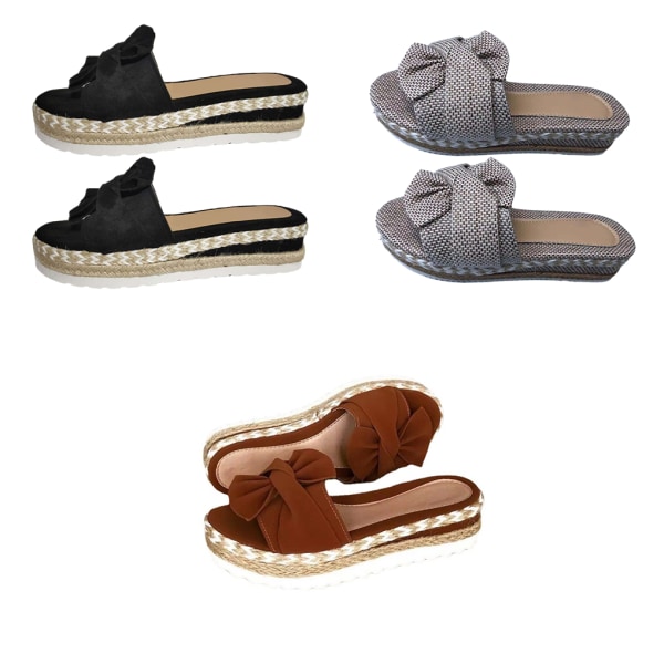 1/2 Kvinnors Plattform Skor Sommar Skor Sandal Fritidssandaler Beige 39 1 Pc