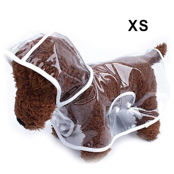 1/2/3/5 valp vattentät regnkappa för husdjur - dubbla radspännen White Frame XS 5PCS
