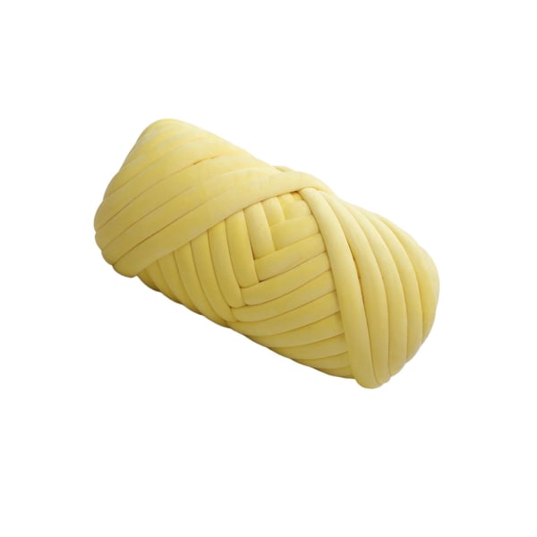 1kg Velvet Chunky Yarn För Arm Stickmatta Making Hand Knit Yellow