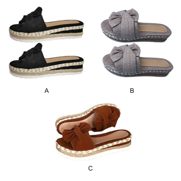 1/2 Kvinnors Plattform Skor Sommar Skor Sandal Fritidssandaler Dark Brown 39 1 Pc