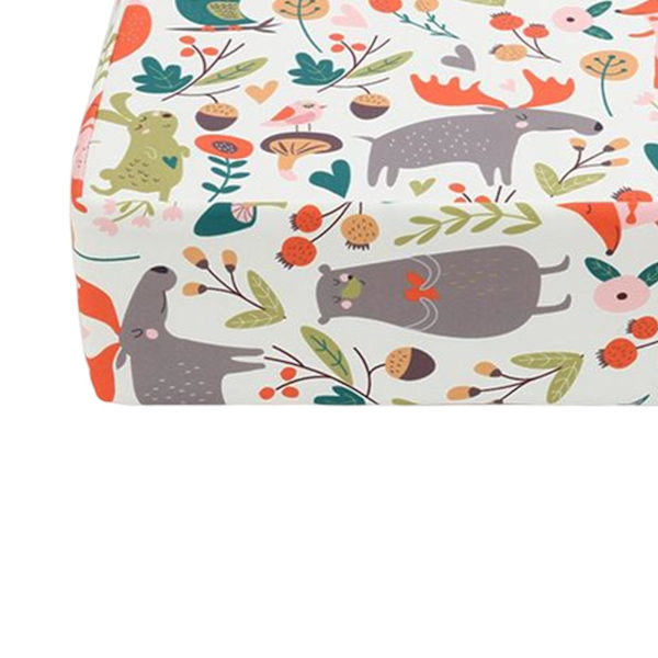 1/2/3/5 Bärbar lätt matstolsdyna för baby happy animals White 1 Pc
