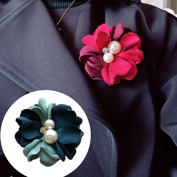 1/5 grön blomma hårklämma Vackert tillbehör för alla frisyr 1Set