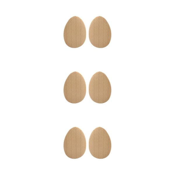 1/2/3/5 Non För Slip Shoe Pads Självhäftande gummi för hög Round Head Khaki 3Set