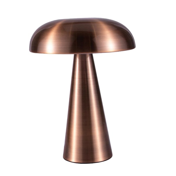 1/2/3 Mushroom Bordslampa Touch Dimming USB LED Nattljus för bronze 1 Pc