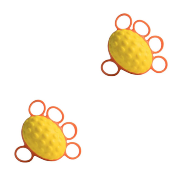 1/2/3 Hand Grip Ball Finger Force Training Oval för äldre with five finger 2Set