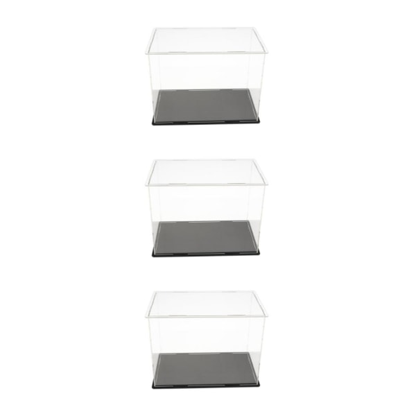 1/2/3 Akryl Display Box Case Modell Figur Display Dammtät Clear 20x12x15cm 3Set