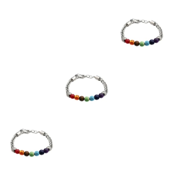 1/2/3/5 mångsidigt beaded kedja armband med fashionabla accenter seven color 3Set