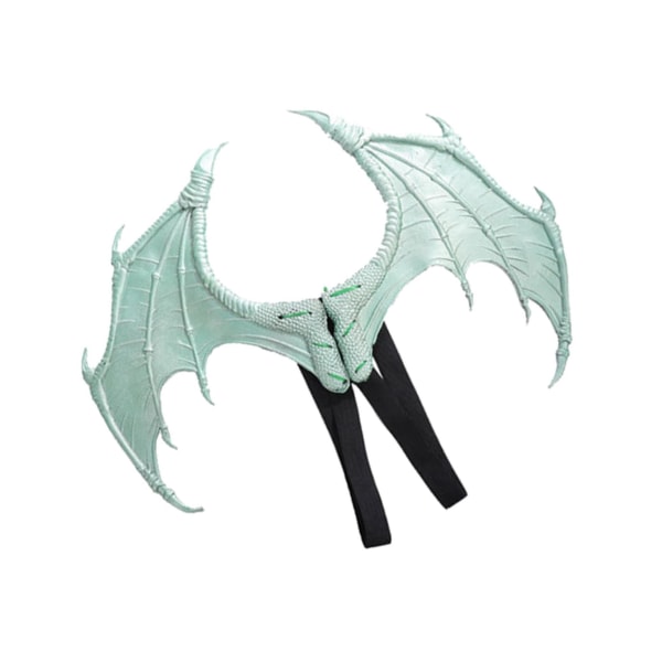 Halloween Dragon Wing Devil Kostym för flickor Pojkar Tonåringar Spöklik Light Green
