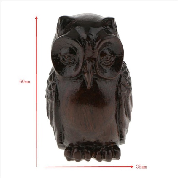 1/2/3/5 Trä Buddha Staty Staty Indien Staty Craft Ornament Owl 1Set