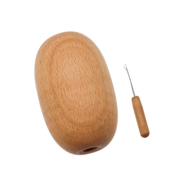 1/2/3 1 bit stoppande ägg med nål DIY Smooth Crochet 1 Pc