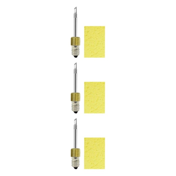 1/2/3/5 Lödkolvspets Byte av lödspets gängad Tip K with sponge 3Set
