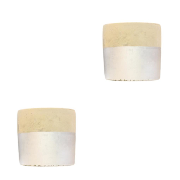 1/2/3/5 Cementkruka Kruka Blomkruka Behållare Cylindrisk Silver 2PCS
