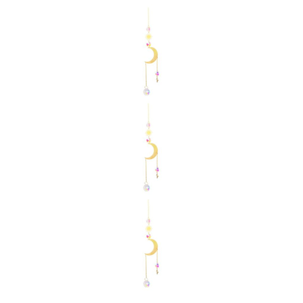 1/2/3/5 Crystal Balkong Fönsterhängande Dekor Vägg Rainbow Maker Model 5 40cm 3Set