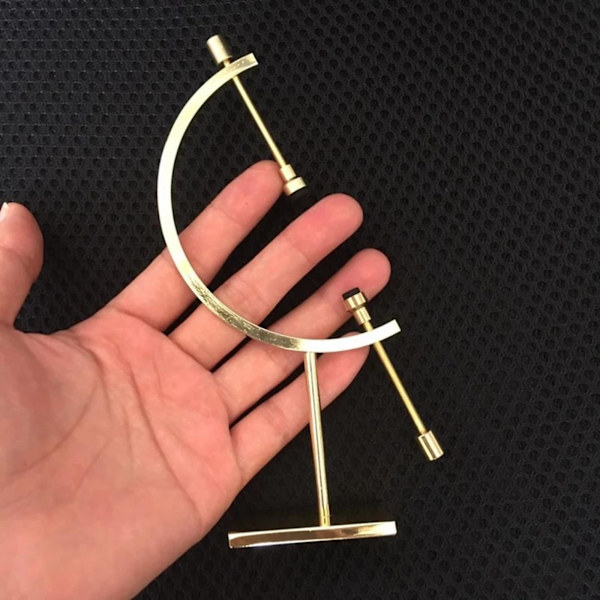 1/2/3/5 Sphere Holder Display Stand Ornament Glas Ball Holder Gold L 150x80x310mm 1Set