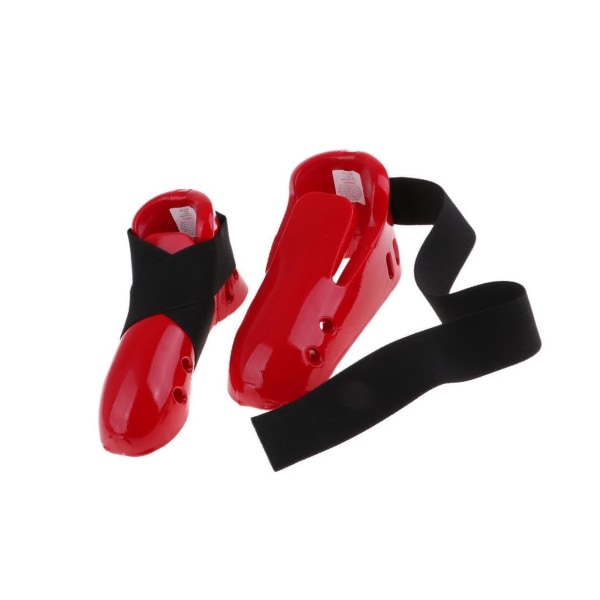 1/2/3/5 Kids Taekwondo Foot Guard Karate Sparring Foot Gear Red L 1 Pc