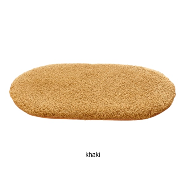 1/2 polyester halkfri golvmatta för badrum Lätt att rengöra och khaki 1Set