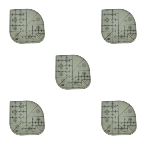 1/3/5 Quiltningsmall Akryl För Patchwork Syramar 5PCS