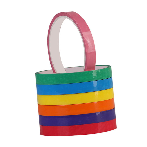 1/2/3/5 7 Pieces För Creative Sticky Ball Tapes Färgade Sensoriska 12mm*20m 1 Pc