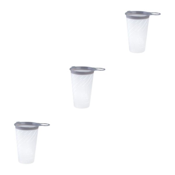 1/2/3/5 lätt och bärbar vattenflaska för att köra lätt Bright Moon White 200ml 3PCS