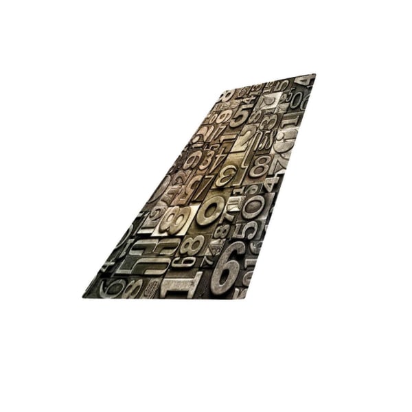 Printed 3D Golvmatta Runner Non-För slip Area Rug 3D Numbers