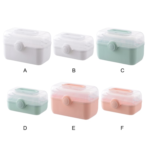 PP förvaringsbox bärbar och lätt organizer white large