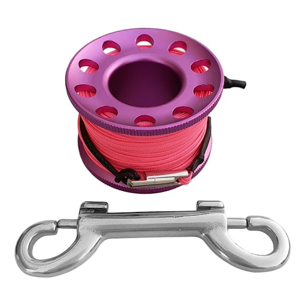 1/2/3/5 Diving Finger Reel Guide Spool 15m Line Dual Ended För Purple 15M Wire 1 Pc