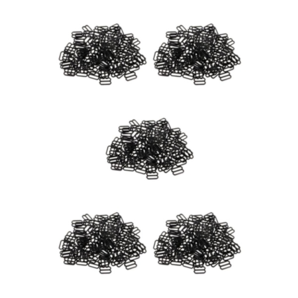 1/2/3/5 100 st Nylon BH-rem Spännen Sliders Krokar 8 Underkläder 12mm 5Set