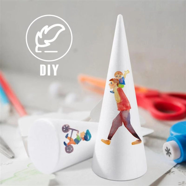 Handgjorda färgade målningar DIY Hand Crafts Material för alla White 2.75-9.84 Inch