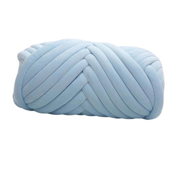 1/2/3 500G Velvet Bulky Chunky Yarn För Arm Stickkudde Light Blue 500g 1 Pc