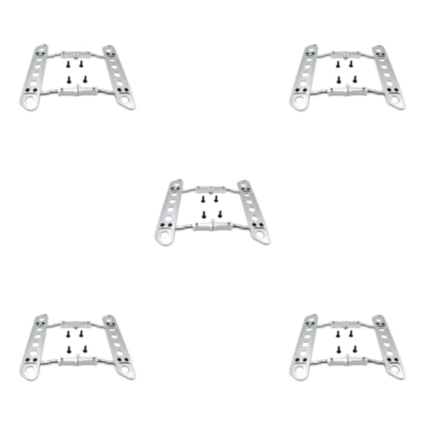 1/2/3/5 legering sidokollision Step Board pedaler för 1/10 axial Silver 5Set