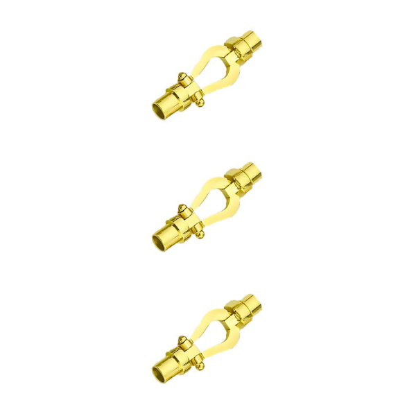 1/3/5 armbandsanslutningsspänne för utbyte av DIY-bearbetning Gold Inner hole 0.52cm 3Set