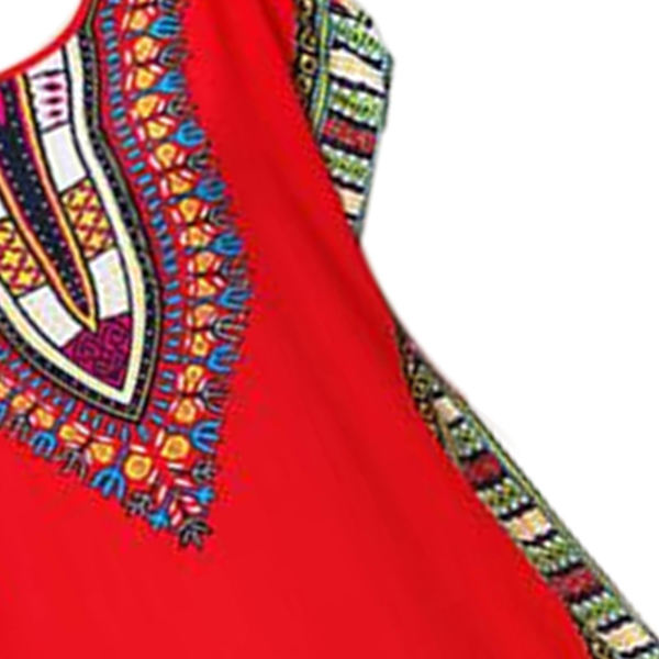 Dammode strandlovsklänning Boho Elegant etnisk klänning Red
