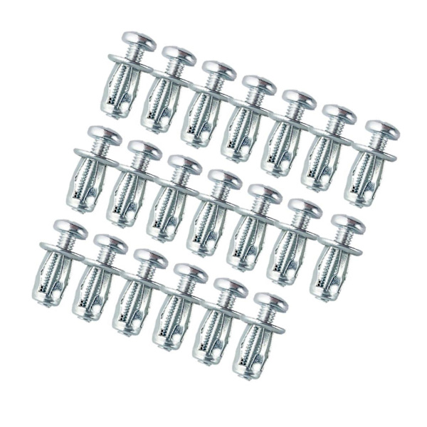 1/2 20x För Jack Nuts Hollow M5 M6 Tool Nut Thins Dowels Skruv M6x25 20 pcs 1 Pc