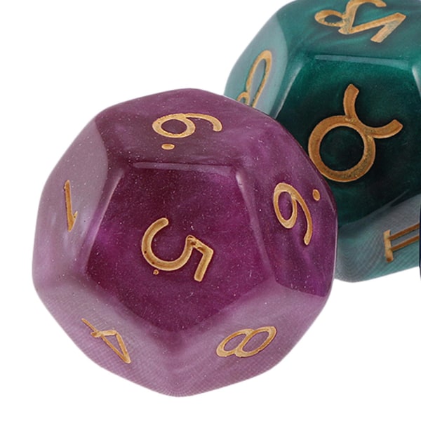 1/2/3/5 3st Akryl Astrologiska Tärningar Konstellationstärningar för Style C 1Set