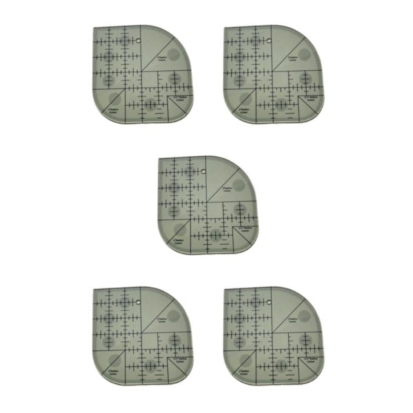 1/3/5 Quiltningsmall Akryl För Patchwork Syramar 5PCS