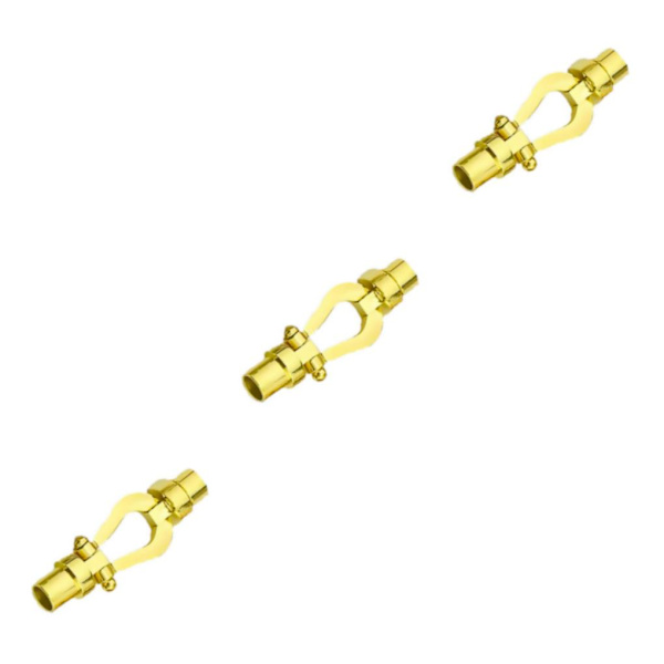 1/3/5 armbandsanslutningsspänne för utbyte av DIY-bearbetning Gold Inner hole 0.52cm 3Set