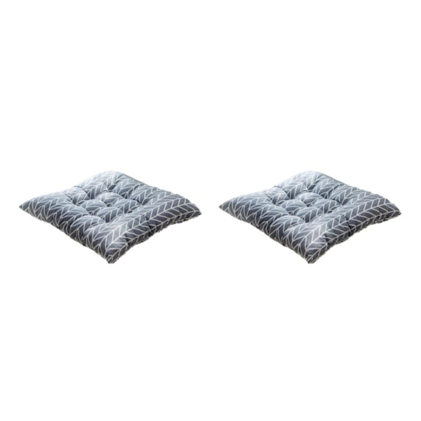 1/2 mjuk och bekväm fyrkantig stolsdyna för mysig sits parallelogram 2PCS