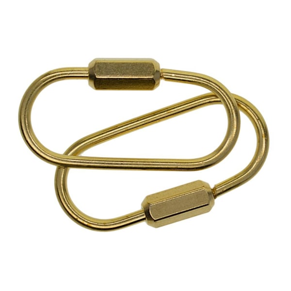 1/2/3 2/6 stycke mässing skruvlås Nyckelring Ring Creative Craft Bronze 2 Pcs 1Set