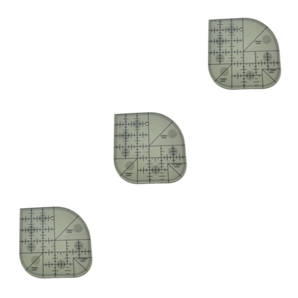 1/3/5 Quiltningsmall Akryl För Patchwork Syramar 3PCS